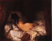 Jean Francois Millet Reclining Nude oil painting artist